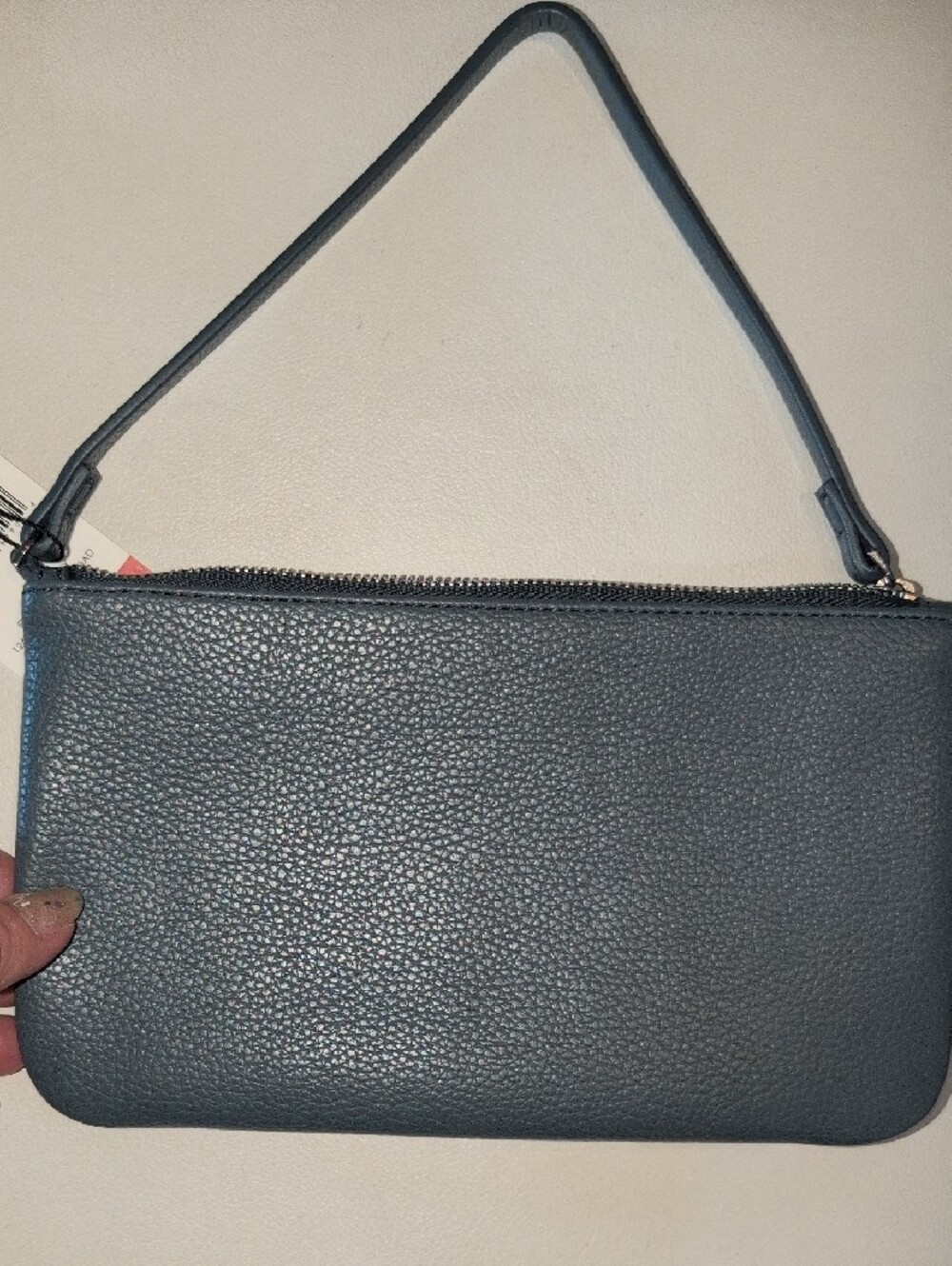 Vera Bradley Pebbled Leather Wristlet in Slate Blue NWT - Picture 9 of 10